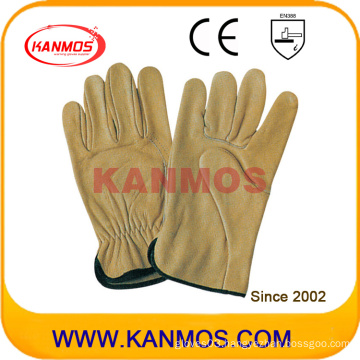 Industrial Safety Cowhide Grain Leather Driver Work Gloves (12203)